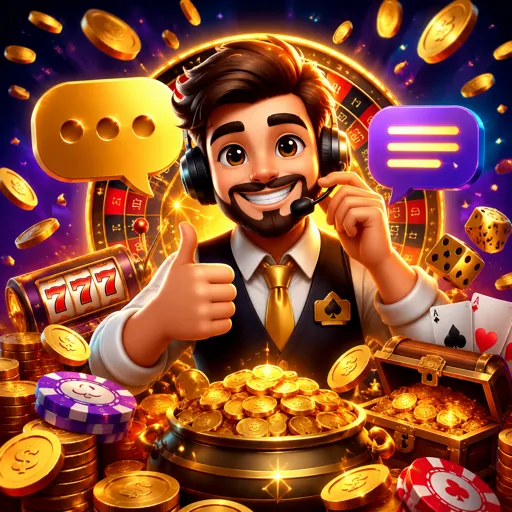 Gerente pessoal do clube VIP atendendo jogador Ouro pelo chat no celular